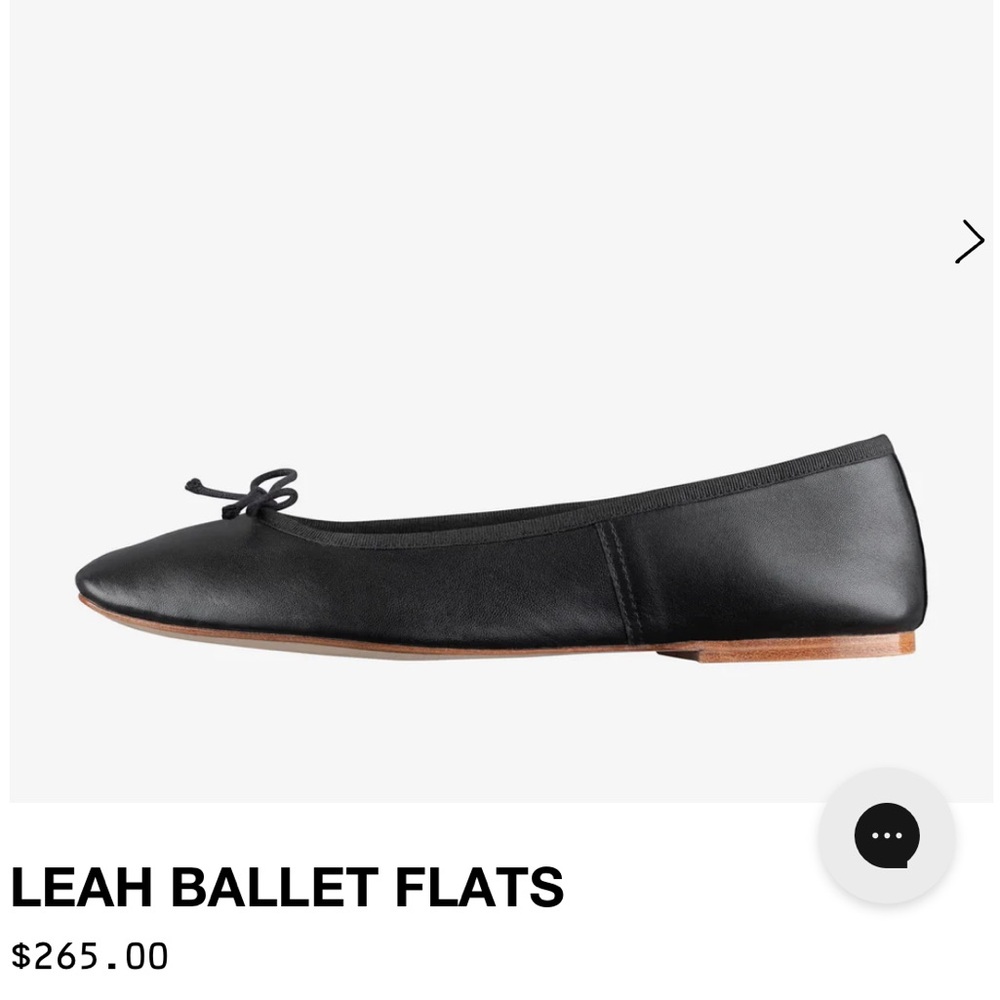 New in box - A.P.C Leah leather ballet flats 39